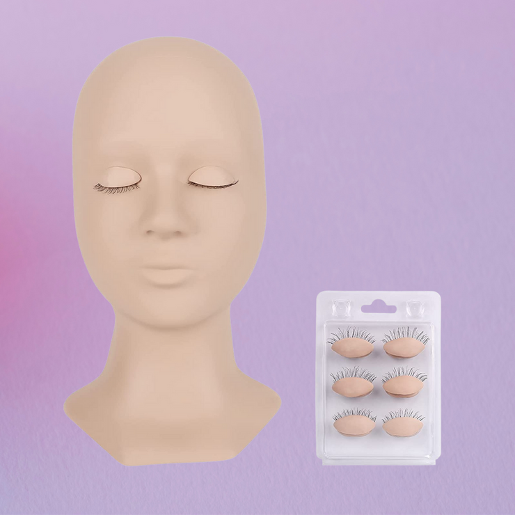 Practice Mannequin Head + Eyelids